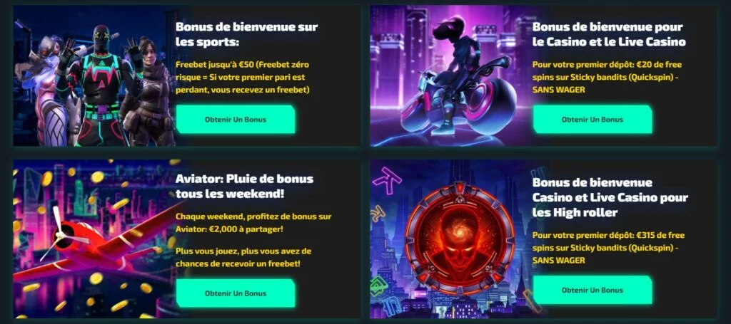 promotions et bonus casinozer casino