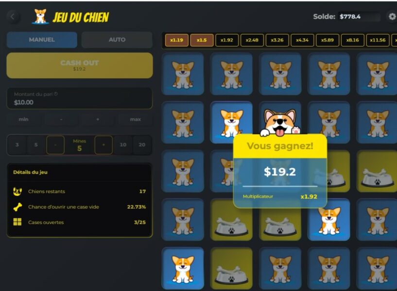 Jeu du chien casinozer